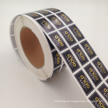 Etiqueta engomada de papel de impresión de la hoja de oro para el sellado cosmético de botellas
